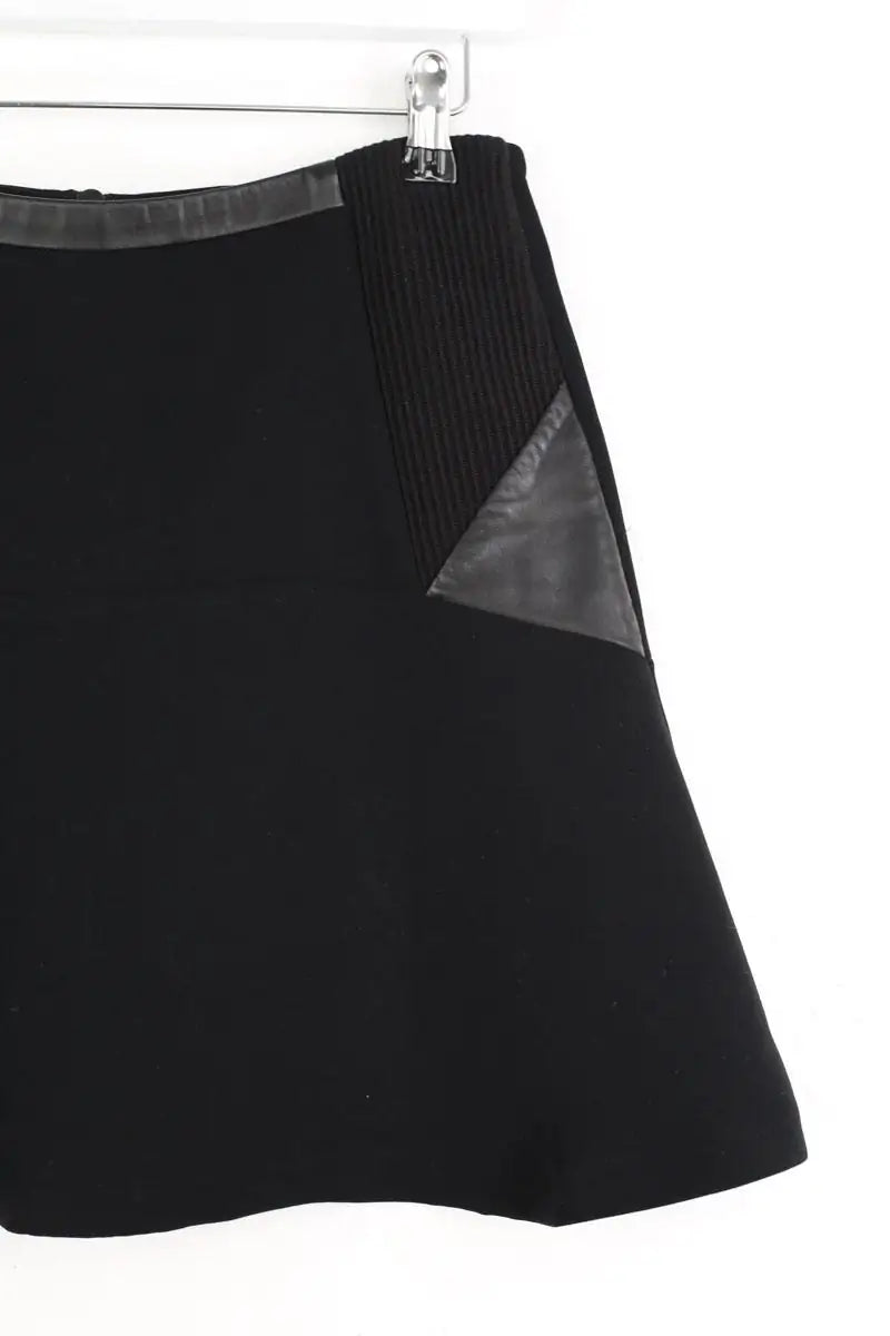 Mini jupe Sandro Noir en Polyester