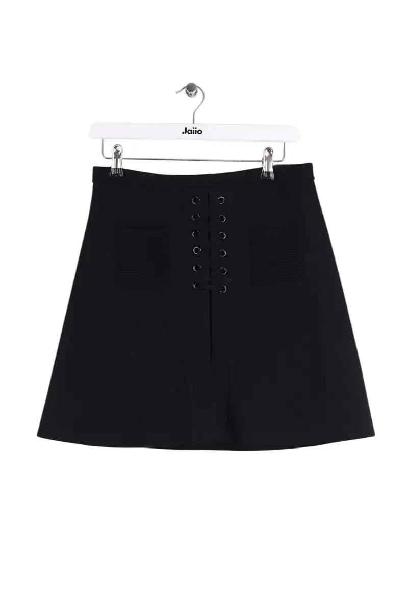 Mini jupe Sandro Noir en Viscose, taille L - Seconde Main