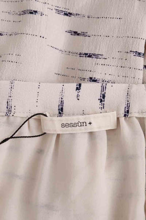 Mini jupe Sessun Iwo Ecru en Viscose