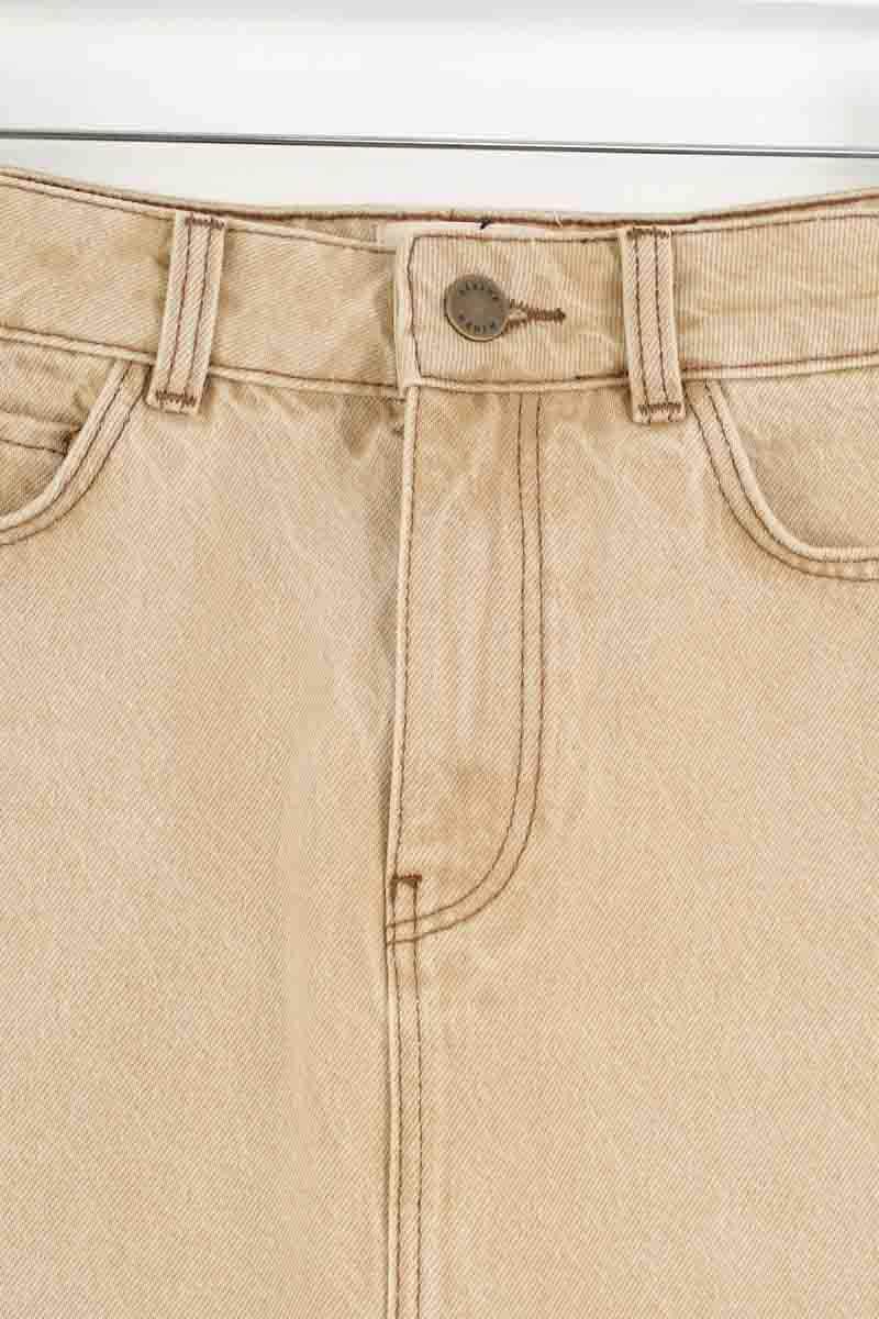 Mini jupe Sézane Beige en Coton