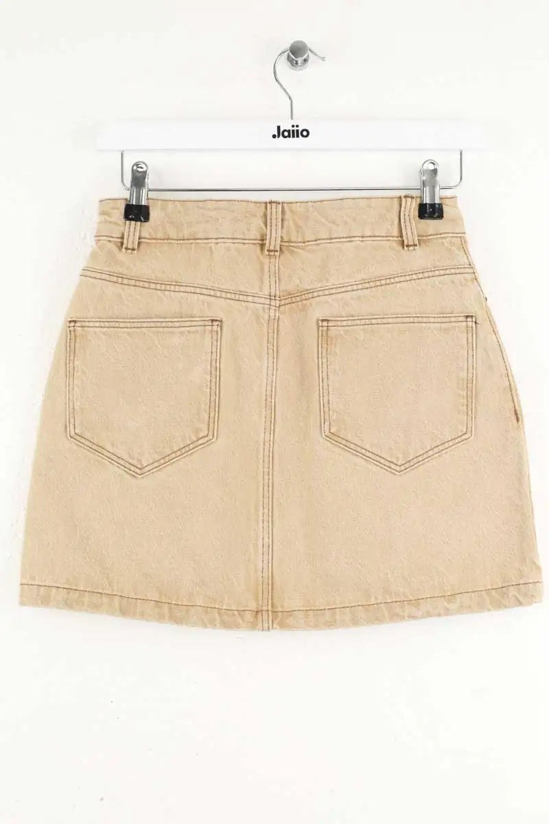 Mini jupe Sézane Beige en Coton