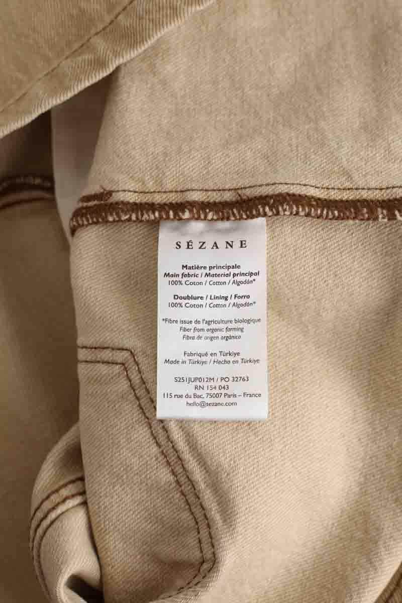 Mini jupe Sézane Beige en Coton