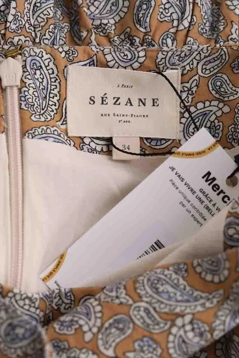 Mini jupe Sézane Beige en Coton