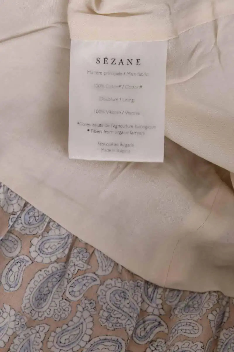 Mini jupe Sézane Beige en Coton