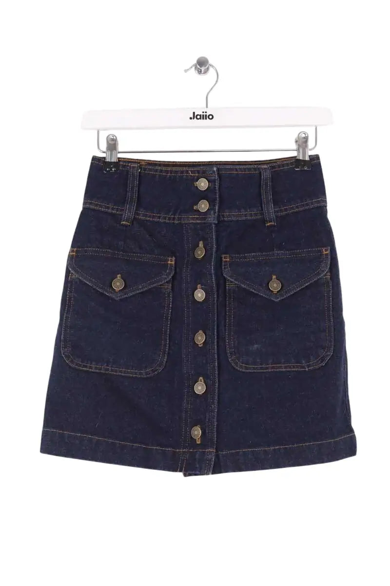 Mini jupe Sézane Bleu en Coton, taille XS - Seconde Main