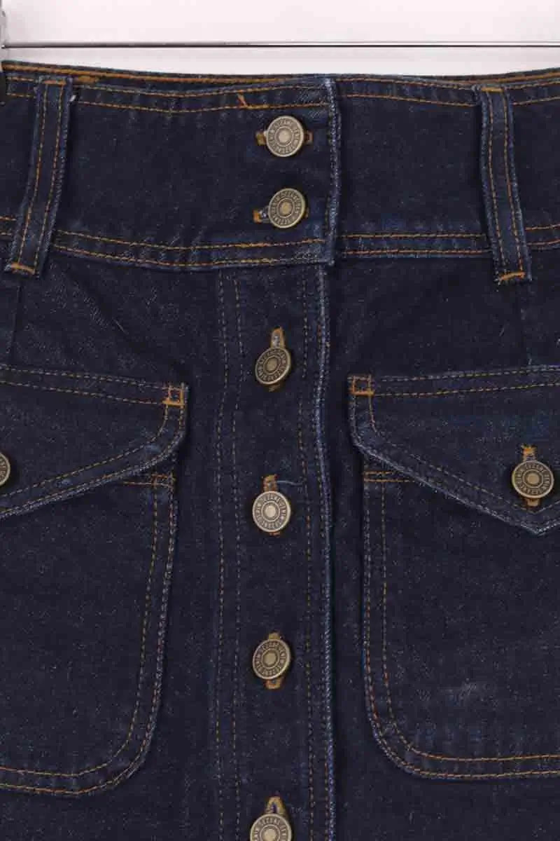 Mini jupe Sézane Bleu en Coton