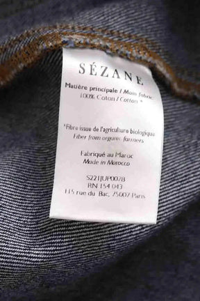 Mini jupe Sézane Bleu en Coton