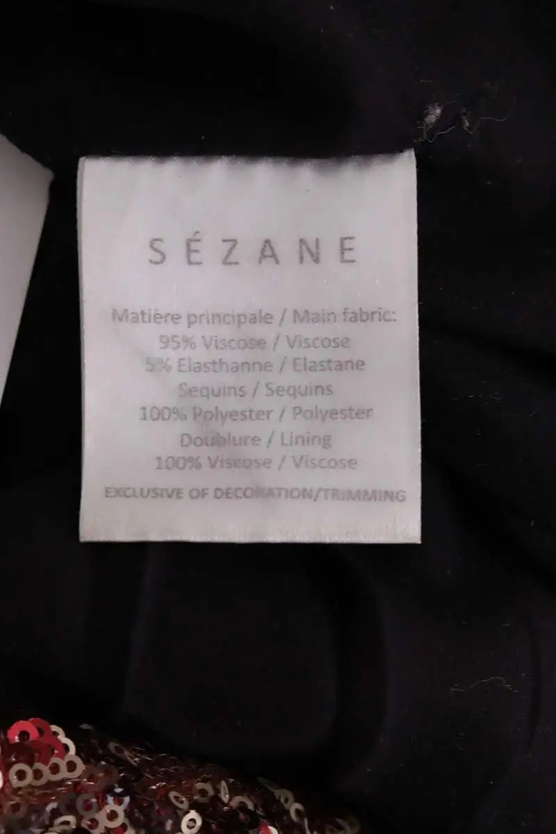 Mini jupe Sézane Marron en Paillettes