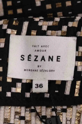 Mini jupe Sézane Noir en Coton