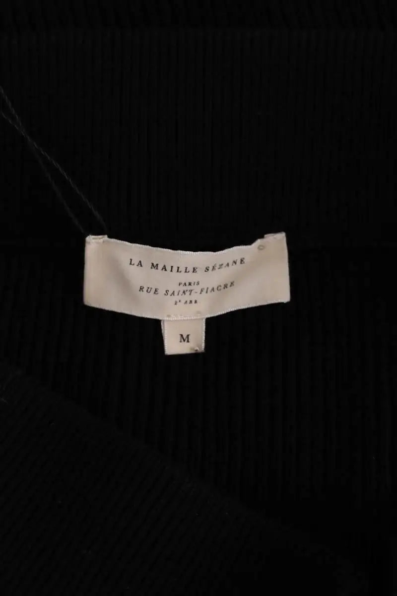 Mini jupe Sézane Noir en Laine