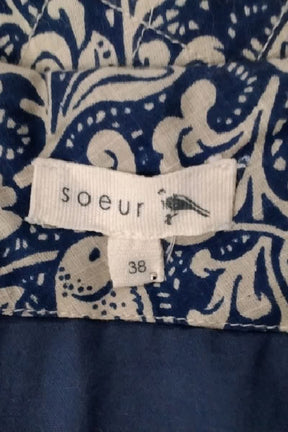 Mini jupe Soeur Bleu en Coton
