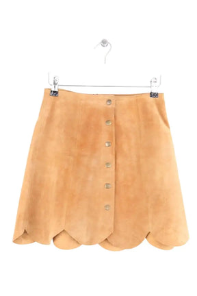 Mini jupe Soeur Dakota Camel en Daim, taille XS - Seconde Main