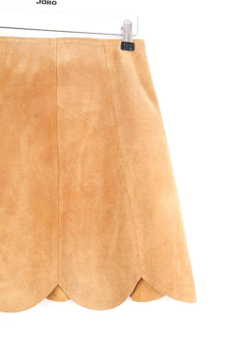 Mini jupe Soeur Dakota Camel en Daim