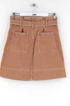 Mini jupe Soeur Marron en Coton