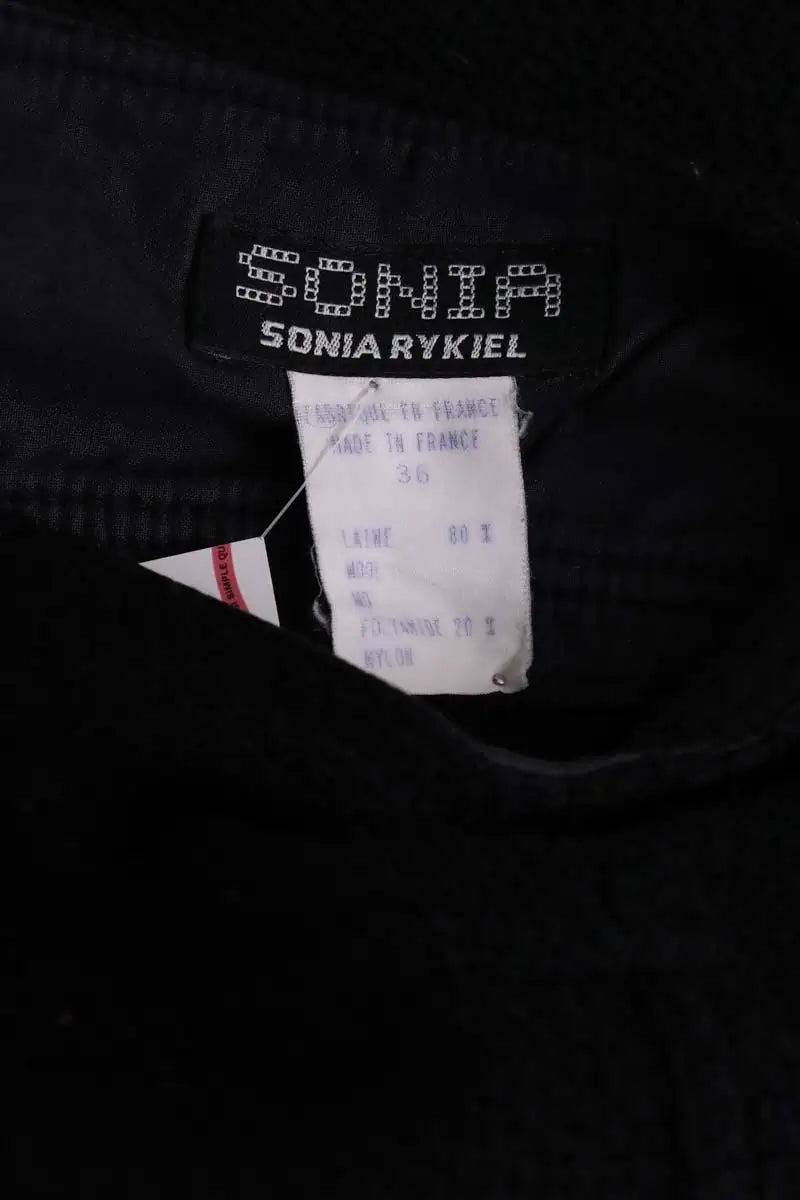 Mini jupe Sonia Rykiel Noir en Laine