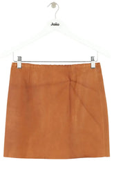 Mini jupe Stouls Camel en Cuir, taille M - Seconde Main