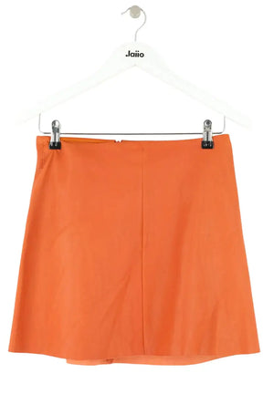 Mini jupe Stouls Orange en Cuir, taille M - Seconde Main