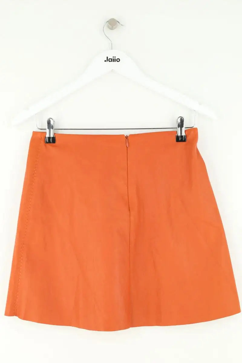 Mini jupe Stouls Orange en Cuir