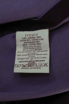 Mini jupe Stouls Violet en Daim