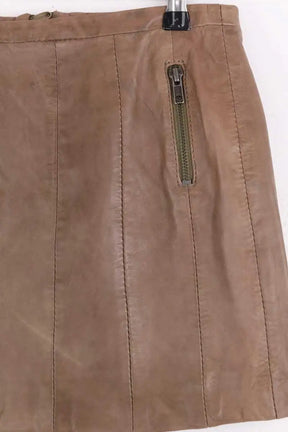 Mini jupe Swildens Marron en Cuir