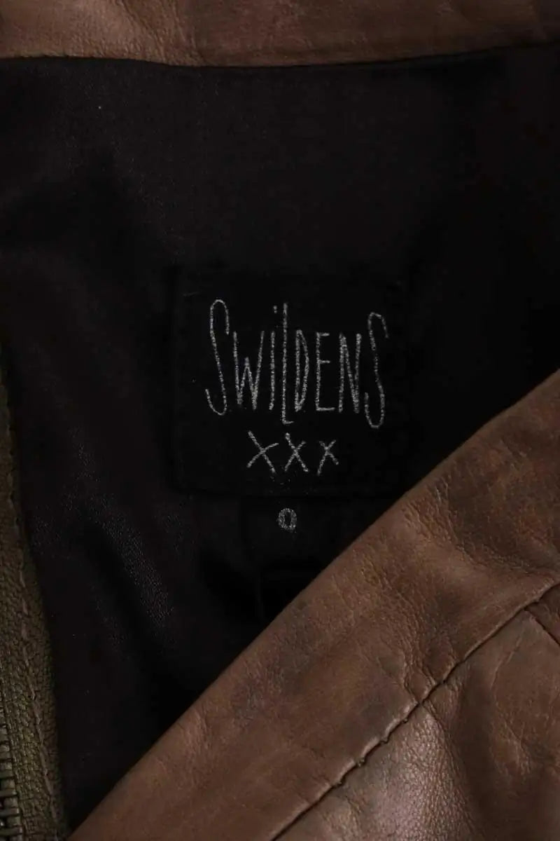 Mini jupe Swildens Marron en Cuir