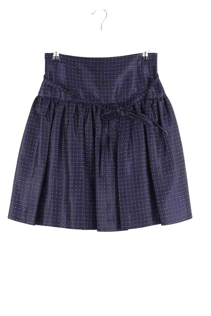 Mini jupe Tara Jarmon Marine en Coton, taille M - Seconde Main