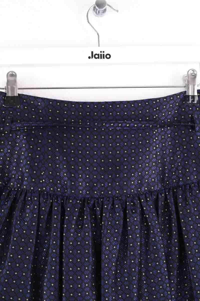 Mini jupe Tara Jarmon Marine en Coton