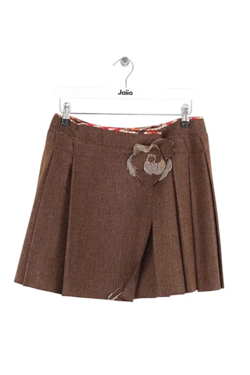 Mini jupe Tara Jarmon Marron en Laine, taille M - Seconde Main