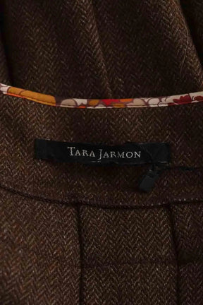 Mini jupe Tara Jarmon Marron en Laine