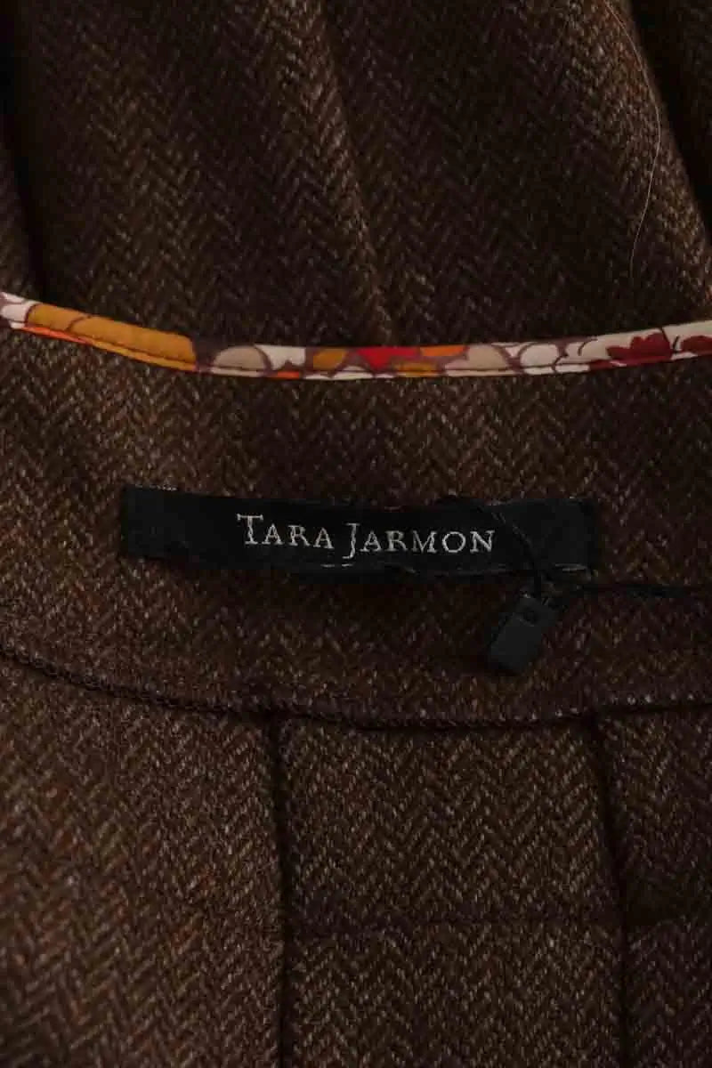 Mini jupe Tara Jarmon Marron en Laine