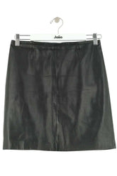 Mini jupe Tara Jarmon Noir en Cuir, taille S - Seconde Main