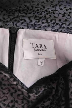 Mini jupe Tara Jarmon Pino Noir en Synthétique