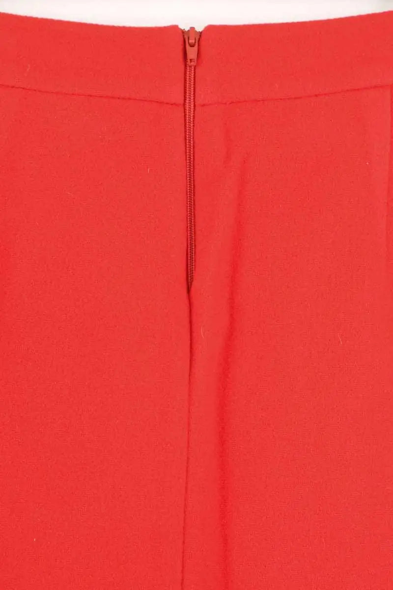 Mini jupe Tara Jarmon Rouge en Laine