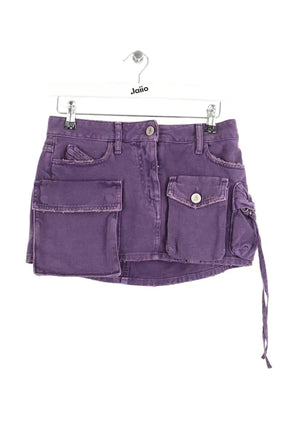 Mini jupe The Attico Violet en Coton, taille XS - Seconde Main