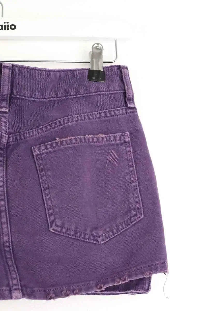 Mini jupe The Attico Violet en Coton