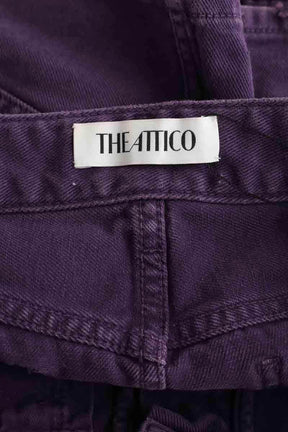 Mini jupe The Attico Violet en Coton