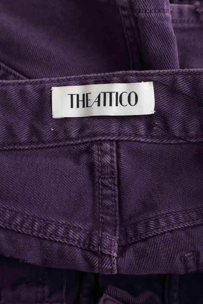 Mini jupe The Attico Violet en Coton