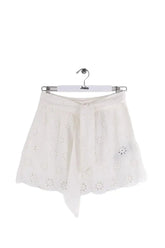 Mini jupe The Kooples Blanc en Coton, taille XS - Seconde Main