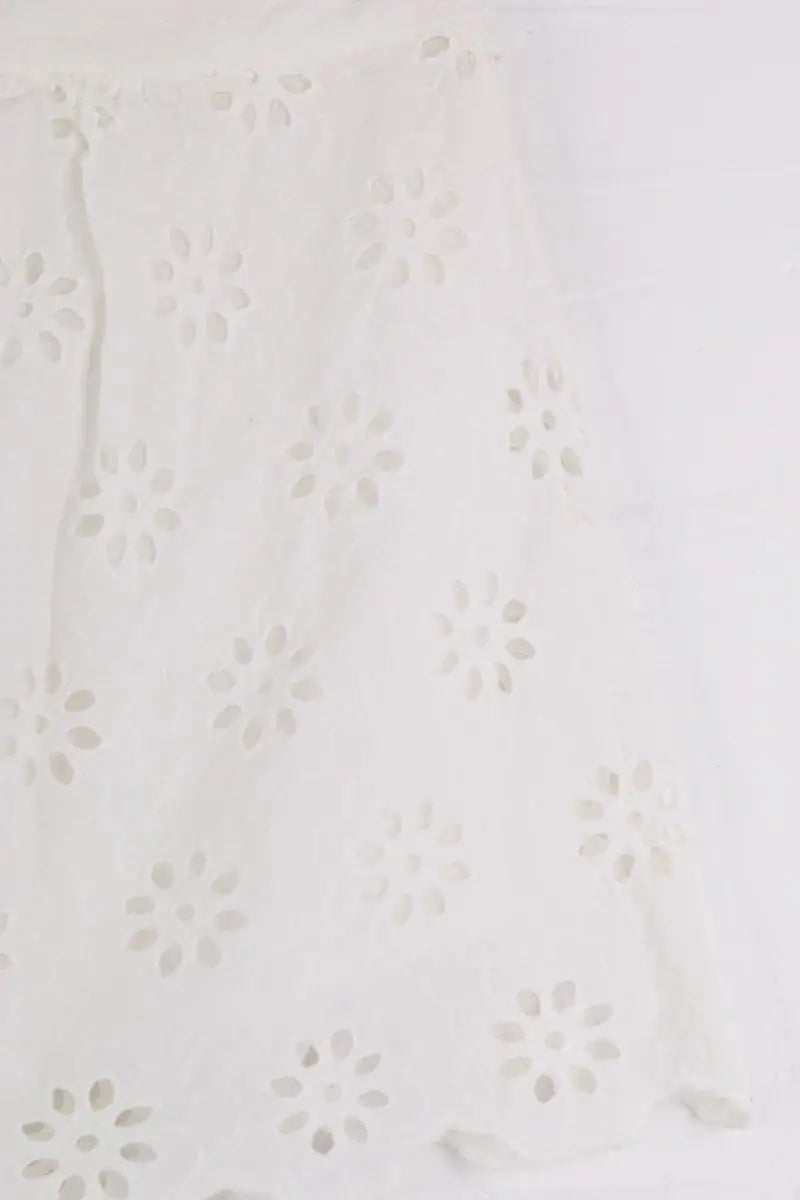 Mini jupe The Kooples Blanc en Coton