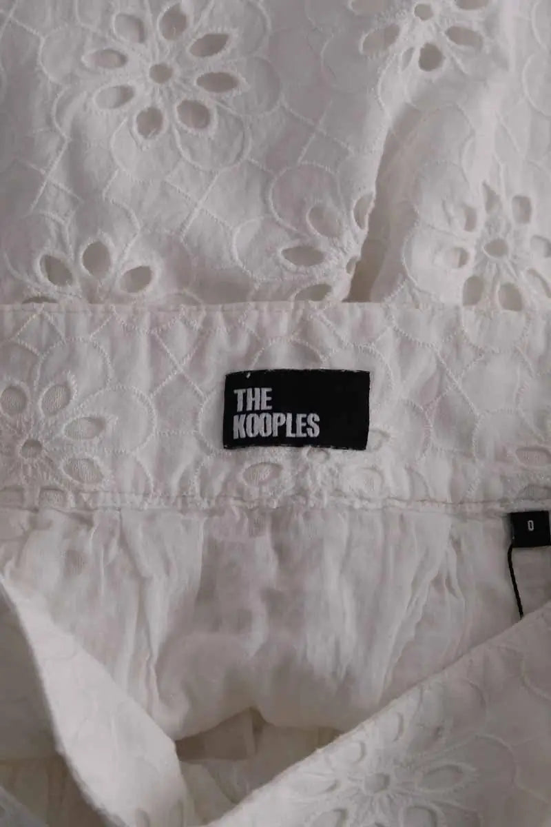 Mini jupe The Kooples Blanc en Coton