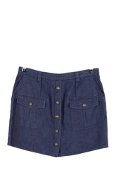 Mini jupe The Kooples Marine en Coton, taille M - Seconde Main