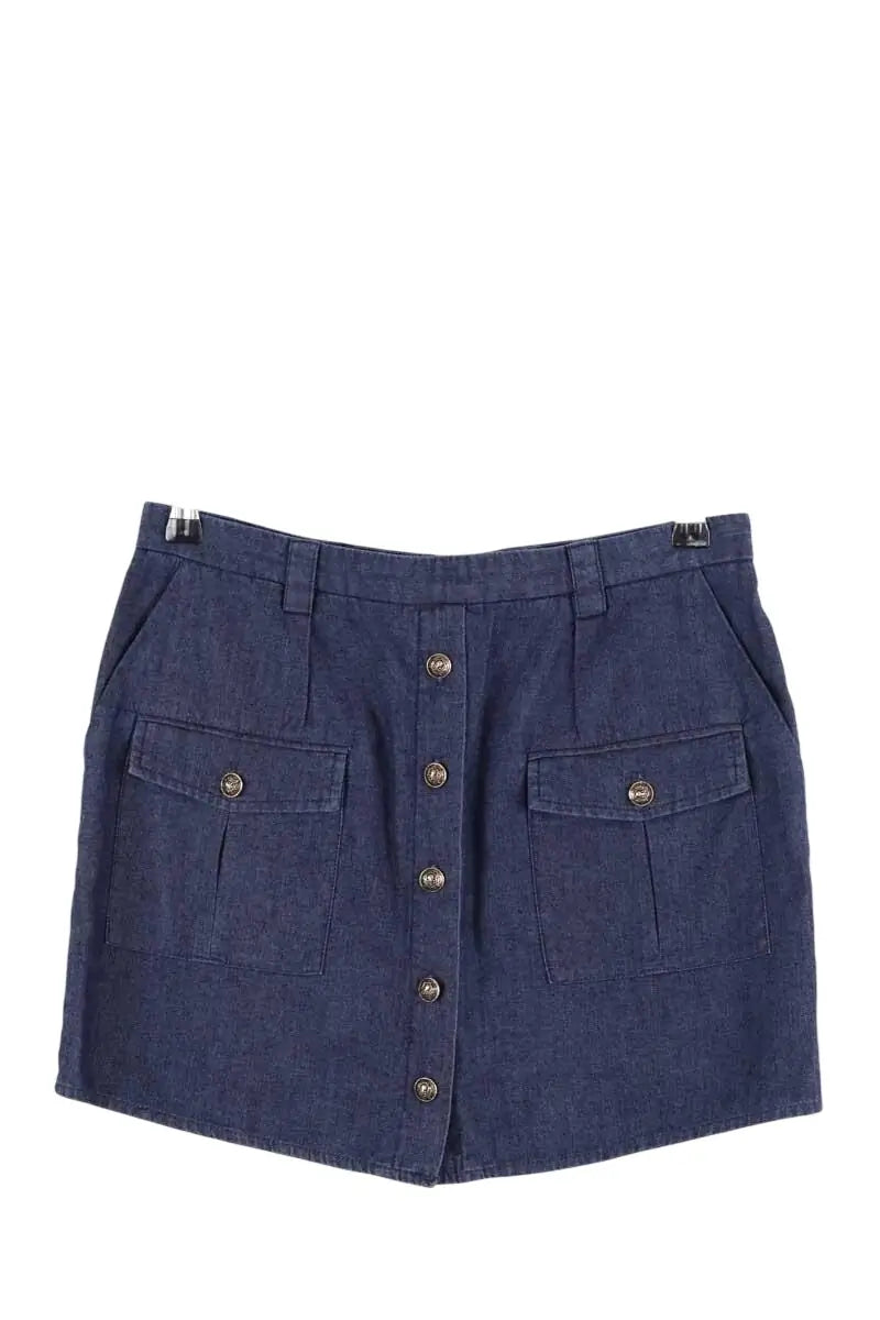 Mini jupe The Kooples Marine en Coton, taille M - Seconde Main