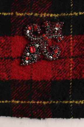 Mini jupe The Kooples Rouge en Polyester