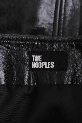 Mini jupe The Kooples Vert en Cuir