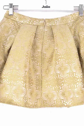 Mini jupe Vera Wang Doré en Synthétique