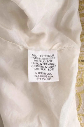 Mini jupe Vera Wang Doré en Synthétique