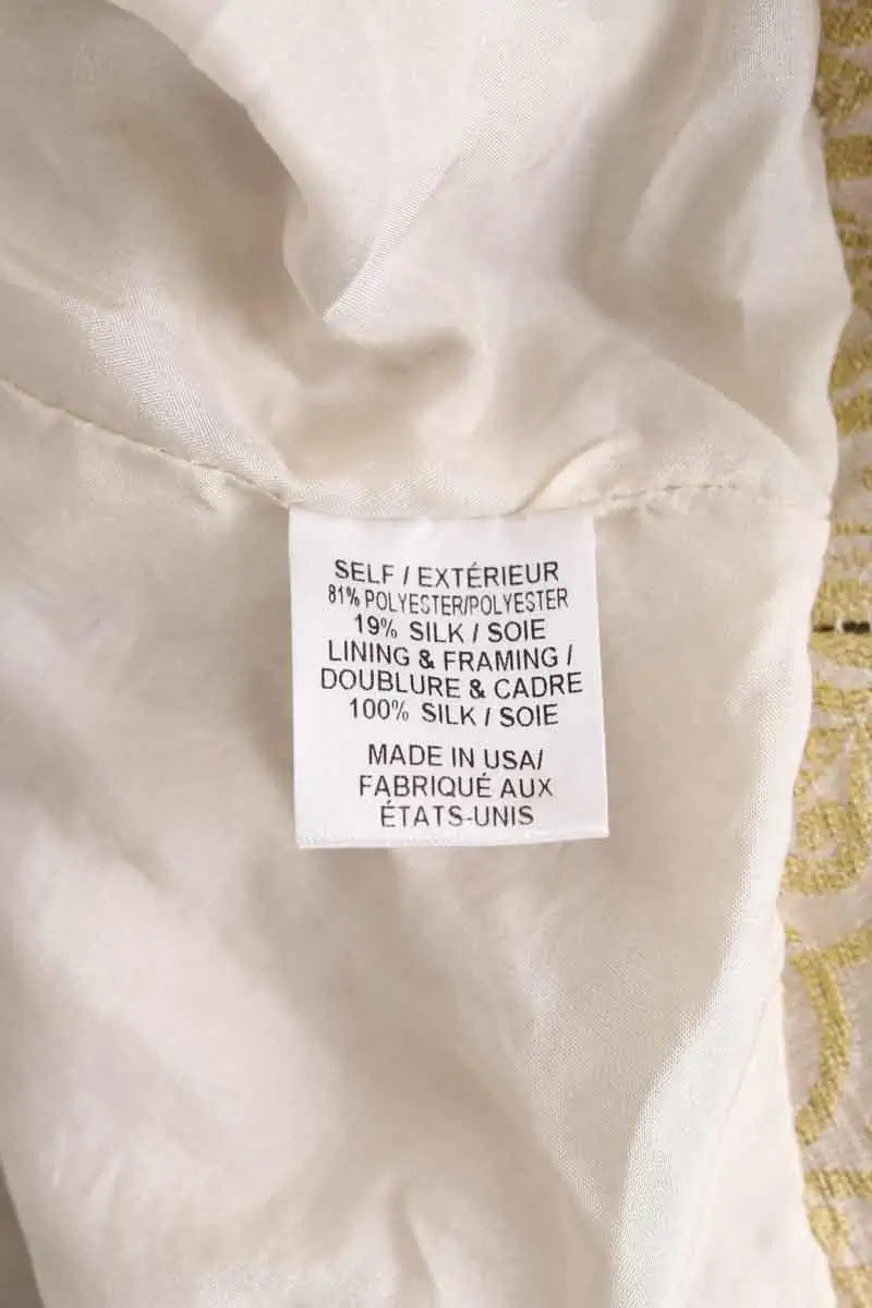 Mini jupe Vera Wang Doré en Synthétique
