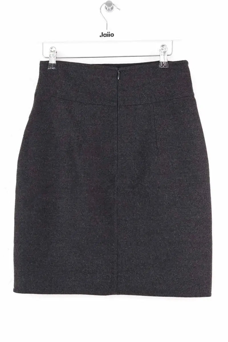 Mini jupe Yves Saint Laurent Anthracite en Laine