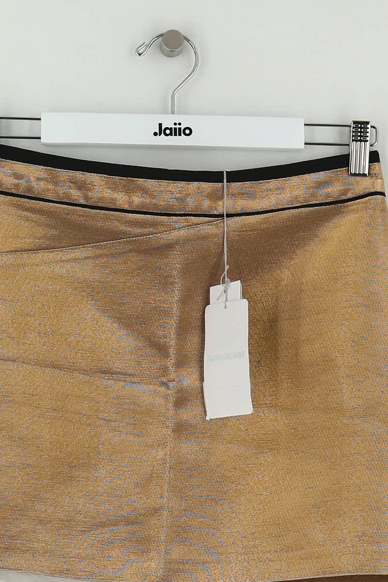 Mini jupe Zadig & Voltaire Argent en Coton