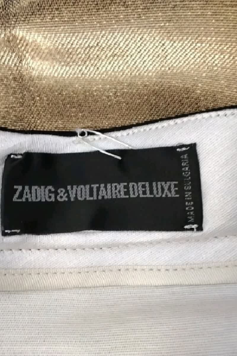 Mini jupe Zadig & Voltaire Argent en Coton